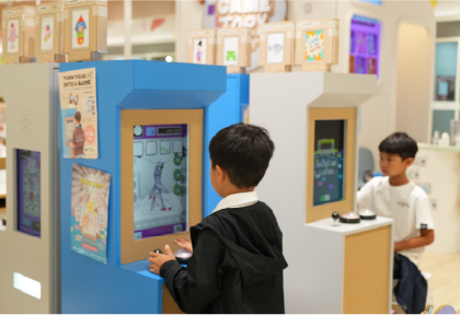 Gametory Arcade at CentralWorld Bangkok — kids game design workshop